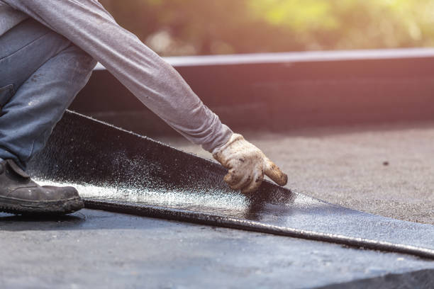 Professional Basement Waterproofing technician working in Pomfret, MD